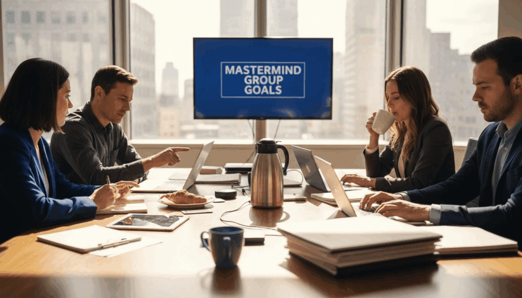 Business group meeting for mastermind session