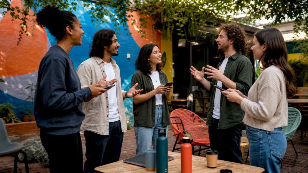 Founders collaborating in a meeting room
