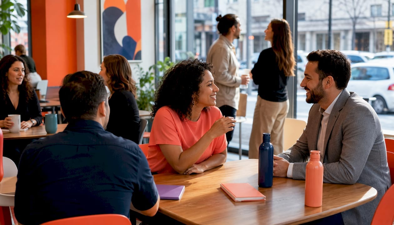 Outdoor entrepreneurial community networking event