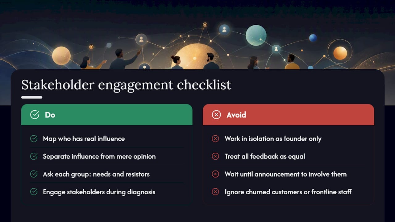 Why Does Stakeholder Input Matter in Strategy Development? — overview diagram