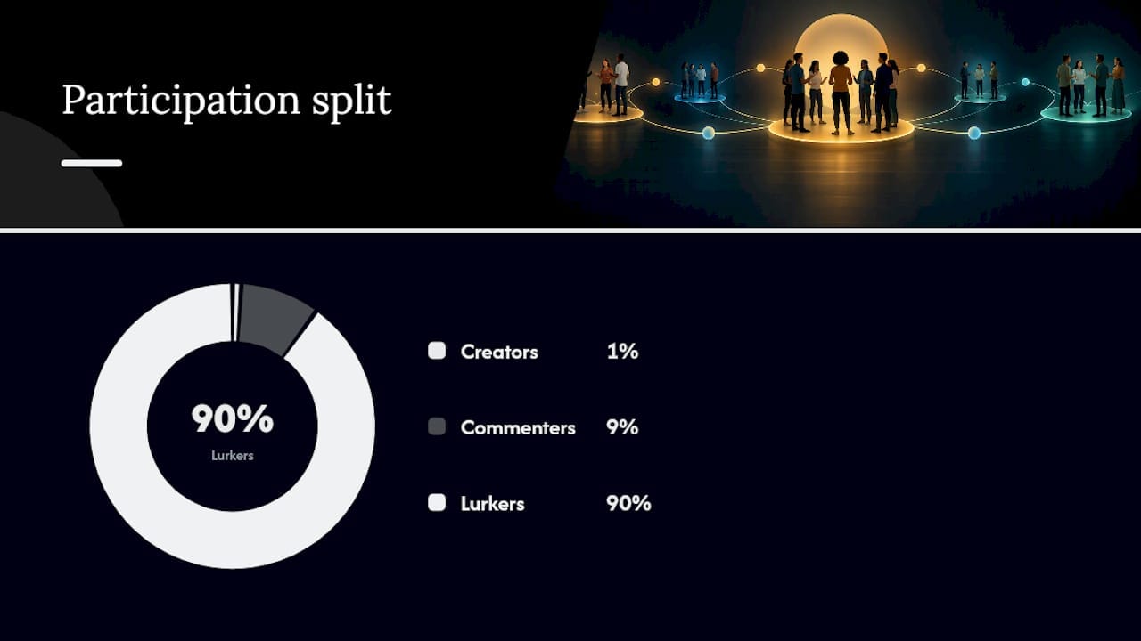 Community participation distribution diagram