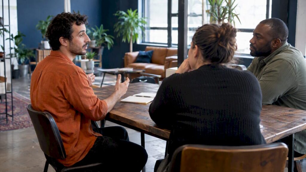 Founders sharing progress during an accountability round