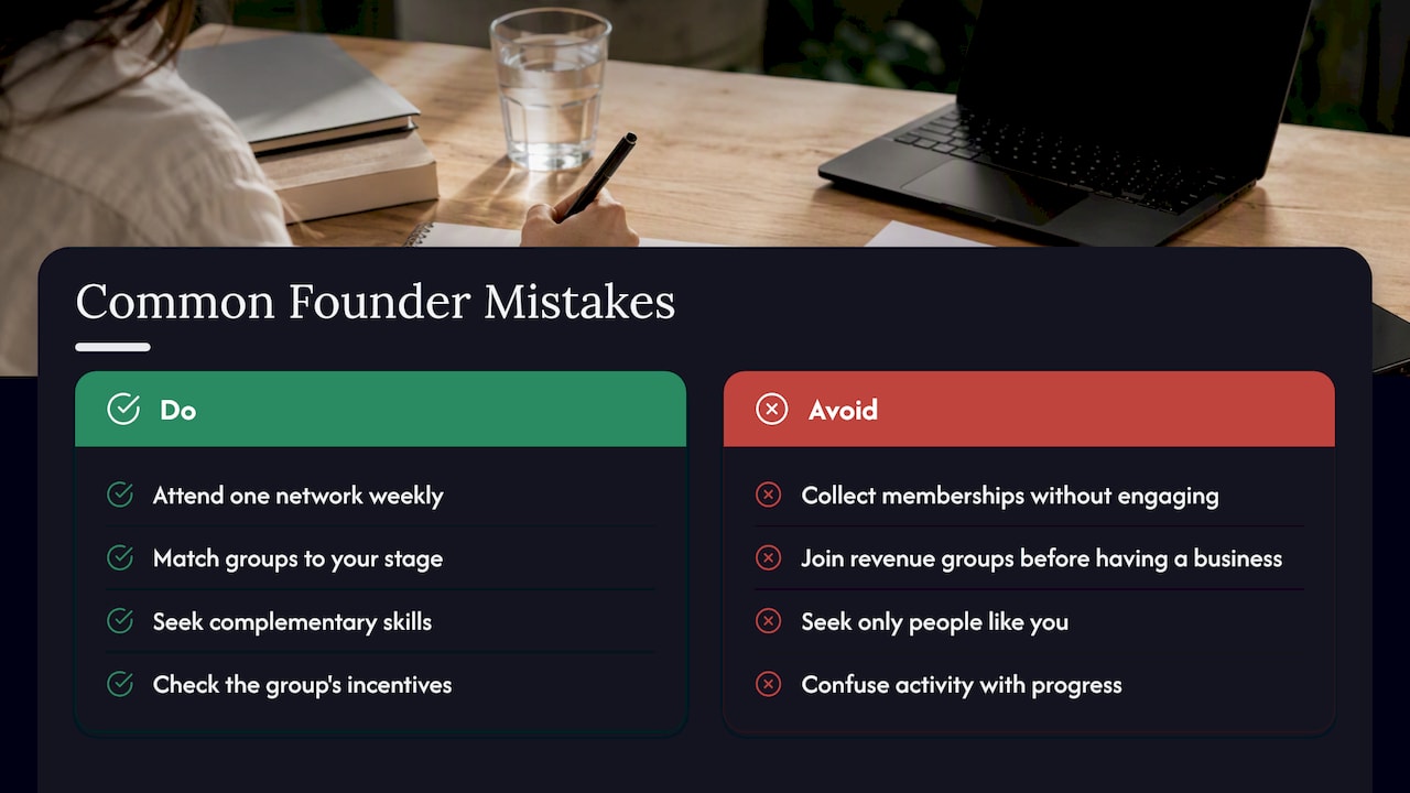 Common mistakes young founders make — overview diagram